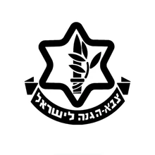 15*14.5cm İsrail savunma kuvvetleri IDF araba sticker çıkartmaları İsrail ordusu ünitesi İbranice en yahudiler yahudi
