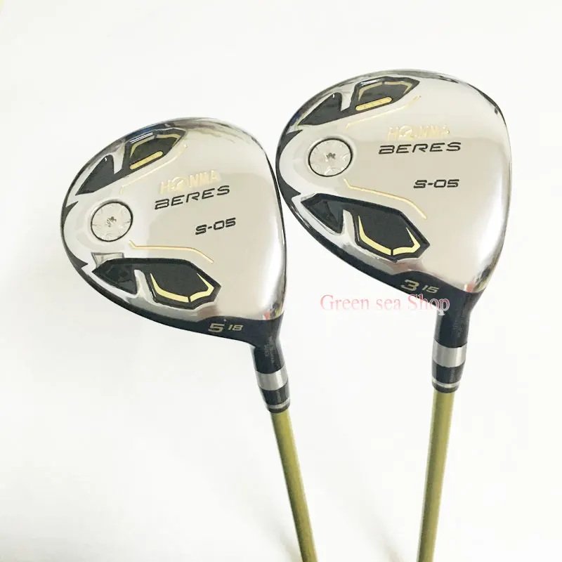 

New mens golf clubs wood Honma IS-05 3 star golf fariway wood 3/15 5/18 Wood clubs graphite golf shaft R S SR flex free shipping