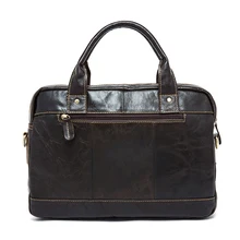Men's Briefcase bag men's Genuine Leather bags male man 14inch business Laptop bag for men briefcases leather bags 8002-1 Men's Briefcase bag men's Genuine Leather bags male man 14inch business Laptop bag for men briefcases leather bags 8002-1
