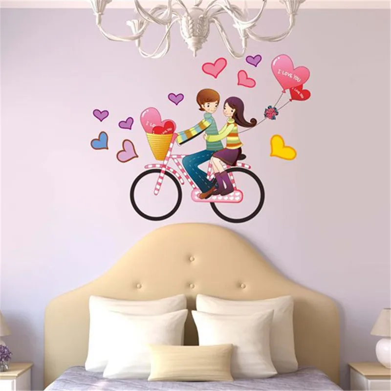 1pc Wall Stickers Romantic Gift For Lovers Creative Wall Decorations