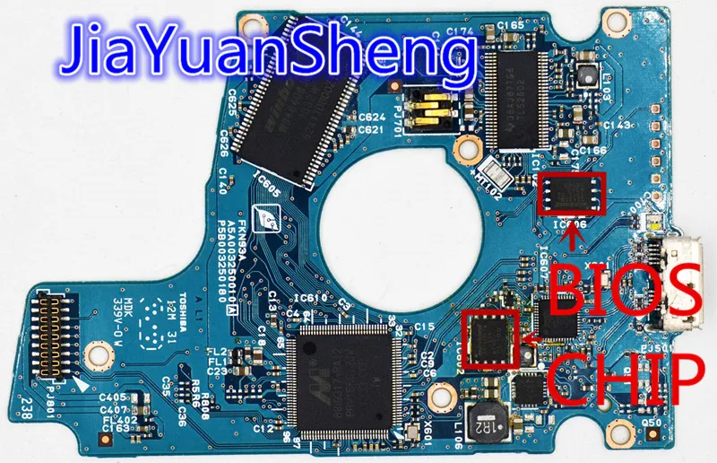 USB 3,0 жесткая печатная плата драйвера HDD PCB/MQ01ABC150, MQ01ABC100, MQ01UBD050/G003250A