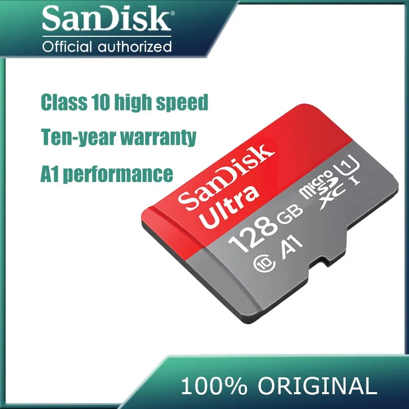 SanDisk Ultra micro SD 64 Гб 128 Гб карта памяти 32 Гб 16 Гб microsd 256 ГБ TF флэш-карта UHS-I cartao de memoria