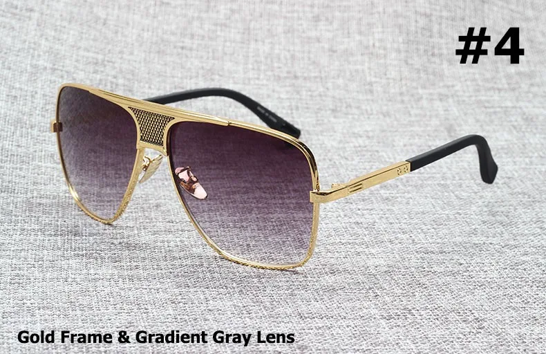 JackJad, модные Матадор оправа из металлического сплава, градиентные солнцезащитные очки для мужчин, фирменный дизайн, авиационные солнцезащитные очки, винтажные очки - Цвет линз: 4