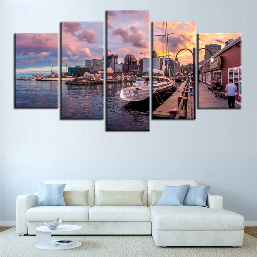 5 Piece Canvas Painting Halifax Holidays Nova Scotia Canada Sky