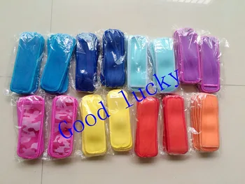 

1000pcs/lot free shipping neoprene popsicle ice sleeves popsicle holders kids pop ice lolly mixed color camouflage color stock