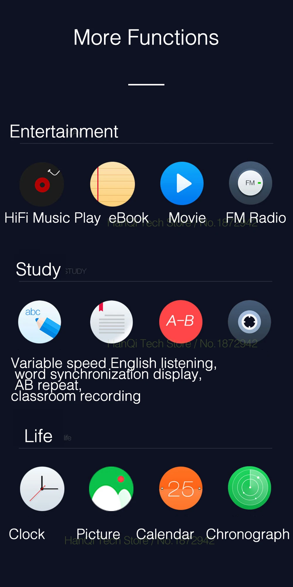 Benjie MP3 Player X6-11