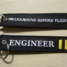 Engineer Walkaround перед полетом брелок пилота вышивка брелок