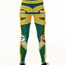 Green Bay P-Team леггинсы для фитнеса, эластичные, в стиле хип-хоп, вечерние штаны для болельщиков, тренировочные штаны, штаны с логотипами, прямая поставка