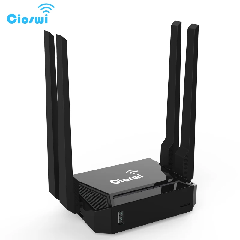Cioswi Smart Wi-Fi роутер 300 Мбитс 4 Внешние антенны поддержки 3g USB modem wifi repeater большой диапазон Openwrt маршрутизатор 2,4 ГГц Wi-Fi усилитель