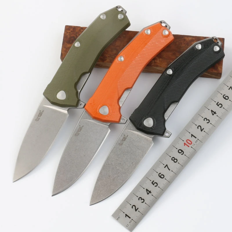 

Free Shipping Sleipner Folding Knife Front and Rear G10 Handle High Hardness: 60HRC Outdoor Camping Utility Knife Pocket Knife