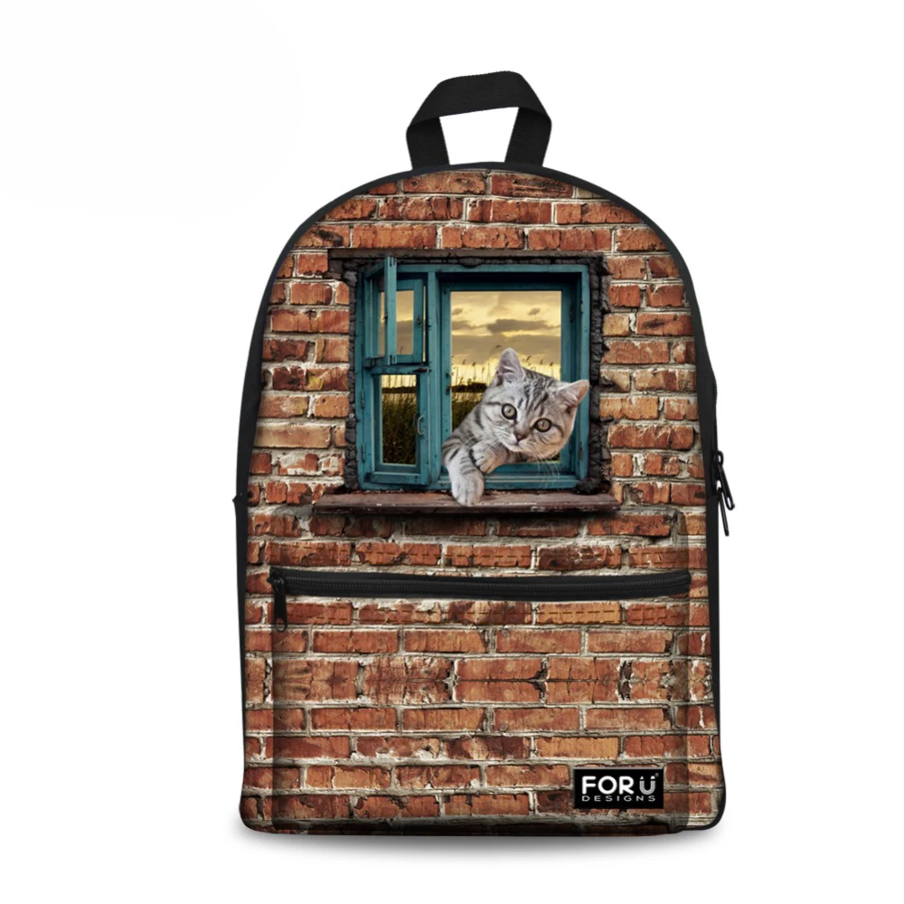 

Cute Cat Dog Printing Teenager Girls School Backpacks Children Women Casual Tourism Bagpack Animal Kids Backbag Mochila Feminina