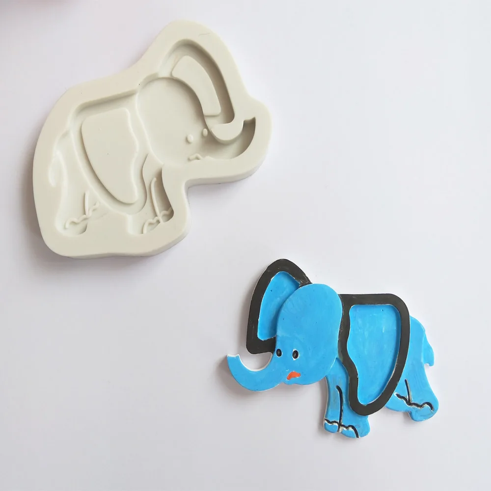 Aouke, корова, лошадь, слон, жираф, животный стиль, силиконовая форма, помадка, шоколадная помадка, глина, инструмент