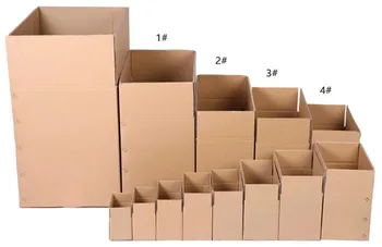 

10pcs/lot 7 Sizes Kraft Paper Mailing Box Express Transportation Corrugated Packing Box gift box gift packing bag Wholesale