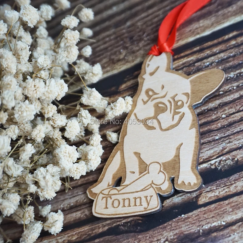 

Personalized Dog Ornament French Bulldog Puppy Ornament Dog Lover Gift *** Christmas Holiday Ornament ***