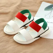 2019 New Summer Children Sandals for Girls Boys Soft Stretch Mixed Color Girl Shoes Kids Beach Sandals Baby Toddler Shoes