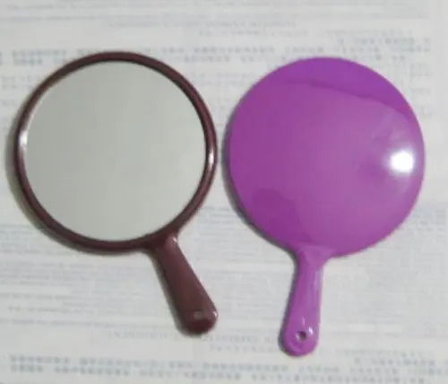 

100PCS DIY ABS Compact Mirror Great for Cabochon Kawaii Makeup Cosmetic Mirror with Handle --DHL free shipping