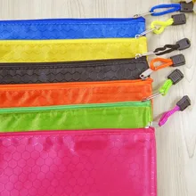 Оптом и в розницу Студенческая сумка для канцелярских принадлежностей А4 ПВХ ткань на молнии для документов Файл сумка маленькая вещь Органайзер