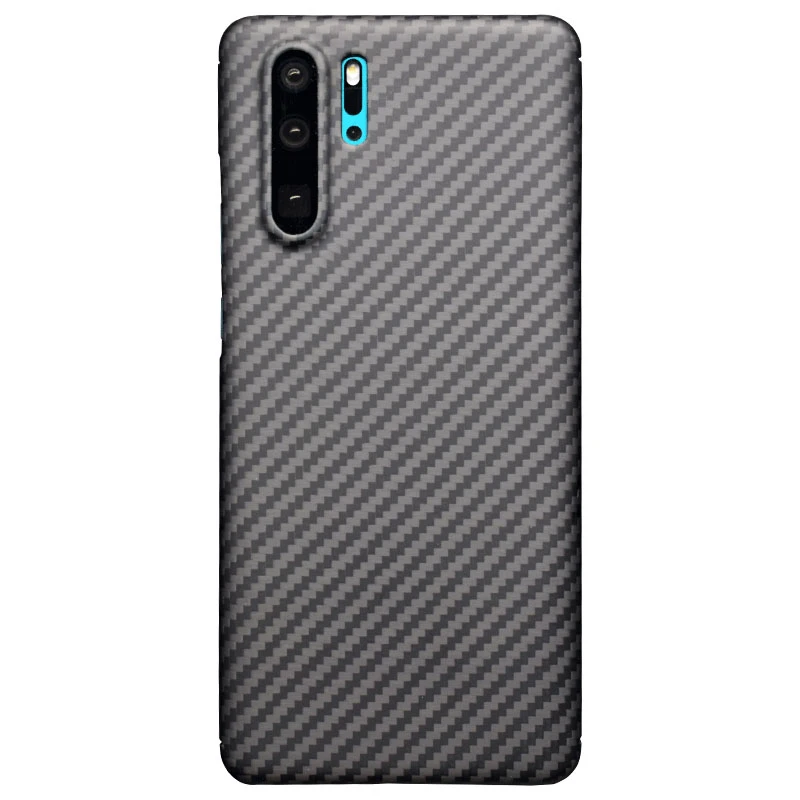Чехол для huawei P30 Pro, роскошный тонкий жесткий чехол из углеродного волокна, ударопрочный чехол для телефона P30, чехол Hoesje Funda - Цвет: Matte Black