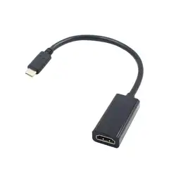 Продажа USB 3,1 Тип C мужчин HDMI Женский Кабель-адаптер конвертер для samsung Galaxy S8