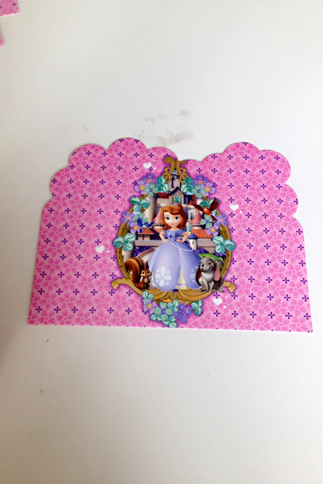  12pc/lot Cartoon Sophia Princess Invitation Card Sophia Princess Birthday Party Decorations KidsPar - 32965488681