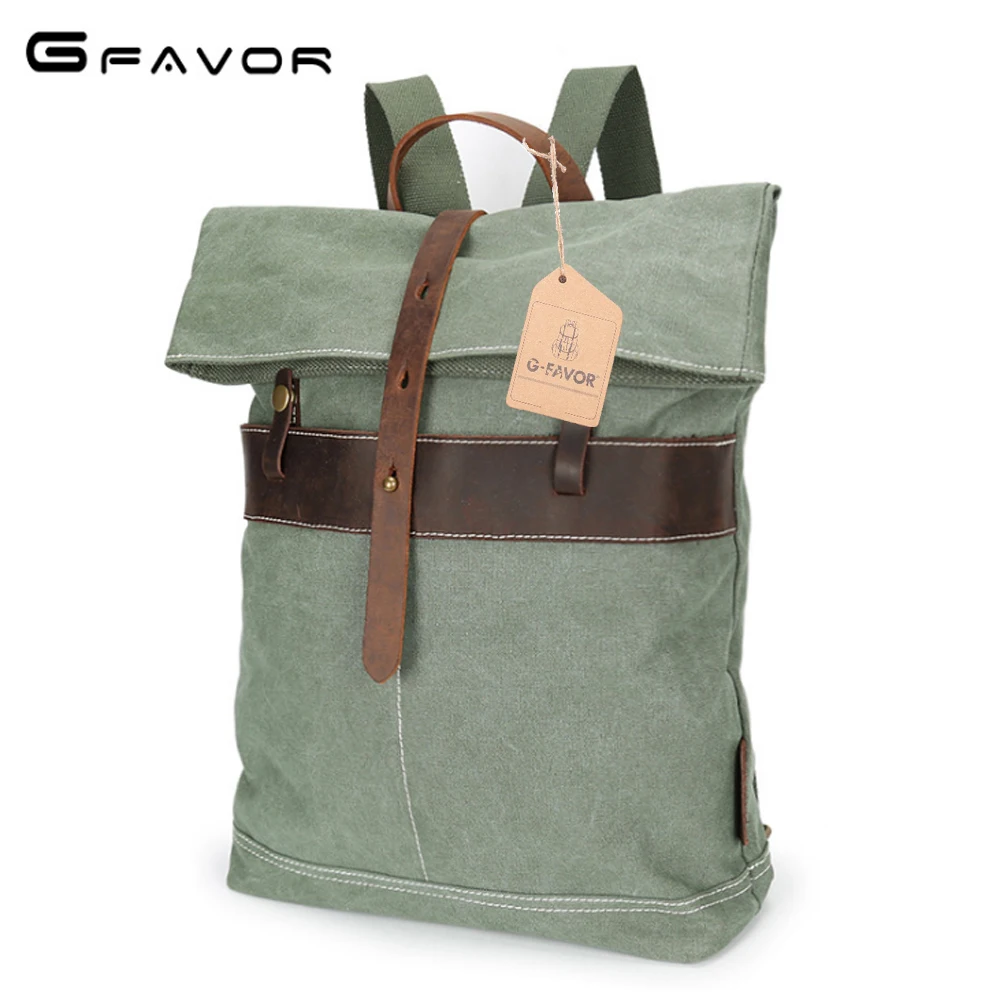 

Retro Unisex Canvas Bag Gray Green/Gray Blue/Military Green/Gray Backpack Multi-function Travel Knapsack High-capacity Schoolbag