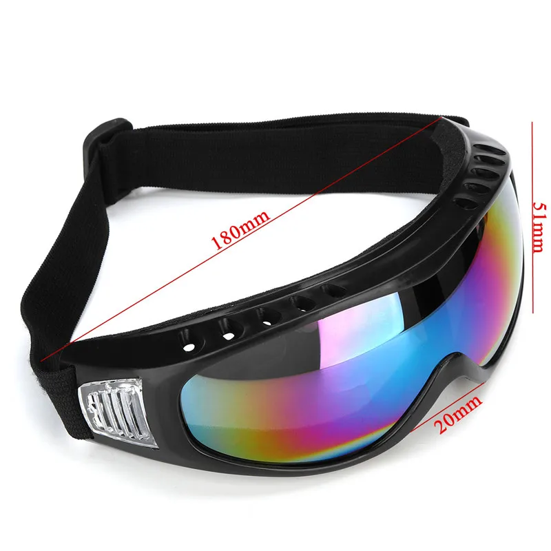 Gafas de snowboard esquí lente esférica Anti-vaho UV 400 esquí sol motocross Color/gris/plata espejo ajustable