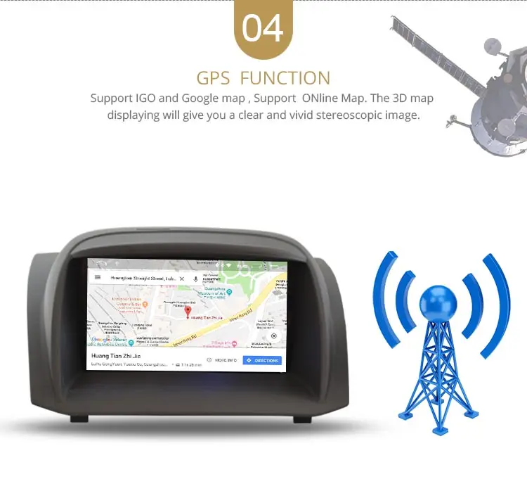 Discount LJDA Android 9.0 Car DVD Player For FORD Fiesta 2008-2017 GPS Navigation 2 Din Car Radio Multimedia WIFI Stereo IPS Headunit RDS 6