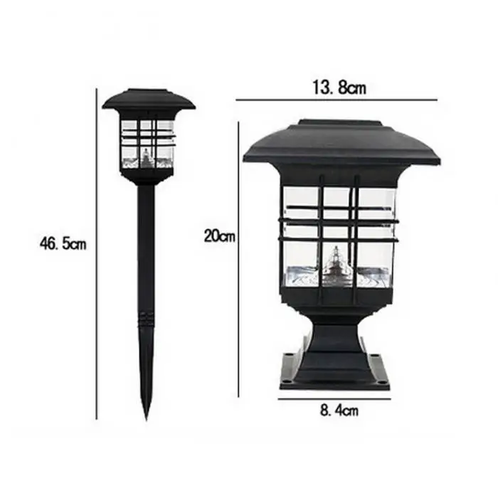 Livre à Prova Lâmpada de Parede Energia sem Fiação Luz ao ar Coluna Solar Cabeça Tampa Dwaterproof Água Decorativa Pátio Wwo66 Luz Led 13 água decorativa lâmpada de parede pátio energia sem fiação wwo66