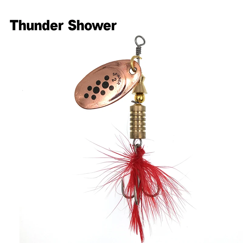 Thundershower Spoon Trout Fishing Tackle Metal Spinber Lures 6.5cm 5.2g | Спорт и развлечения