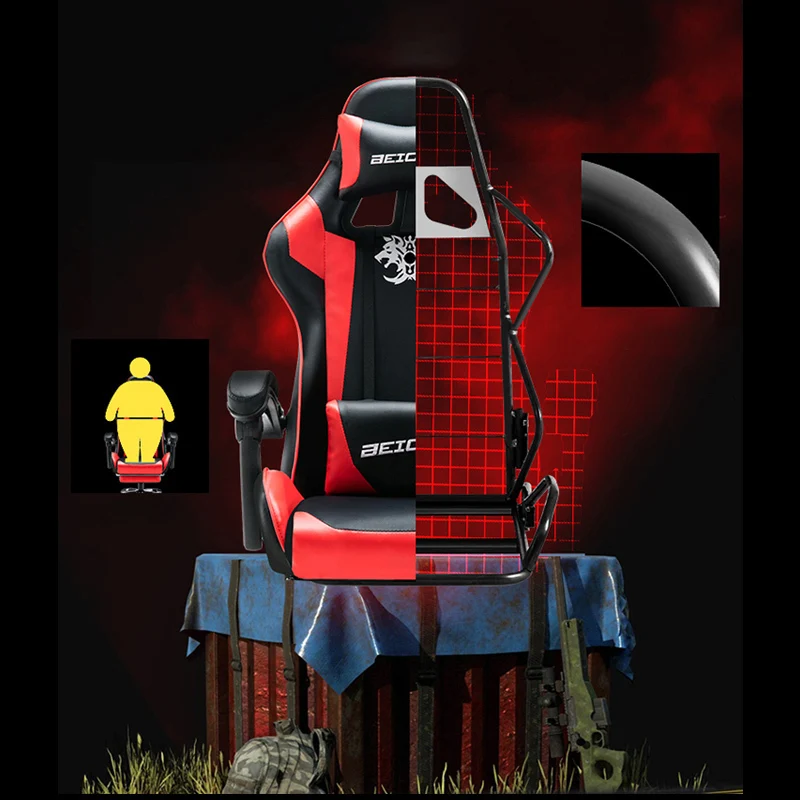Игровой Poltrona Esports Boss Silla Gamer офисный стул Эргономика может лежать искусственная кожа с колесом