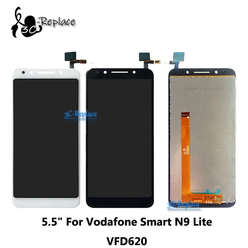 

NEW 5.5" For Vodafone Smart N9 Lite VFD-620 VFD620 VFD 620 Full LCD Display Touch Screen Digitizer Assembly Replacement