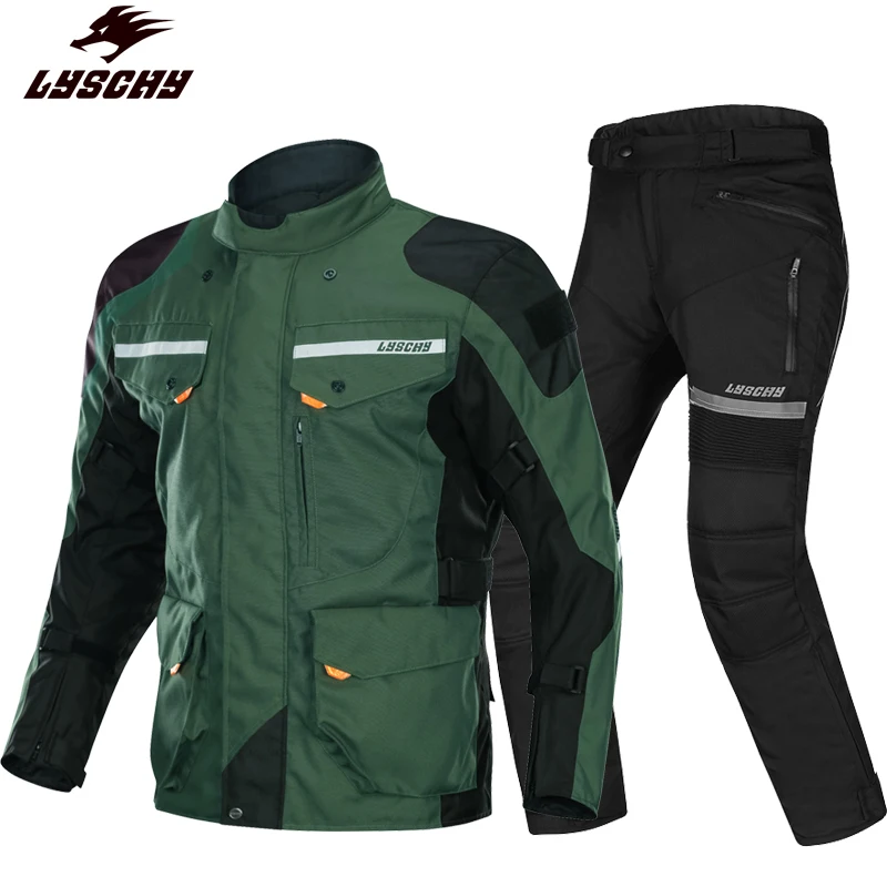Мотоциклетная куртка, водонепроницаемая, для мотокросса, для езды, куртка+ штаны, костюм для мужчин, Оксфорд, Jaqueta, Motoqueiro, штаны, CE защита