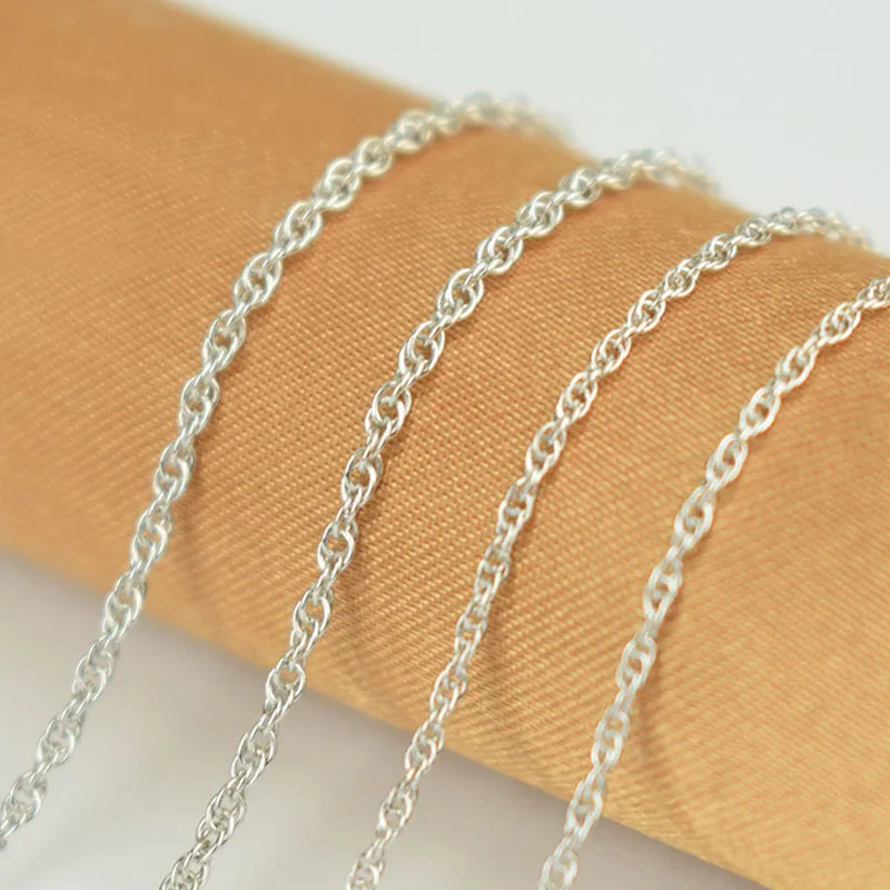 

2018 New 100% Pure 925 Sterling Silver Double Rolo O Cross Chain Choker Necklace Fashion Womens Jewelry Ketting Collier Femme