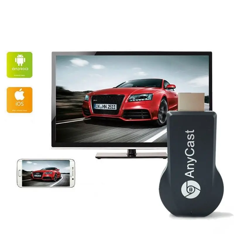 

Miracast Wifi Display TV Dongle Wireless Receiver 1080P HD AirPlay DLNA Share Wireless Wi-Fi Display Dongle Receiver
