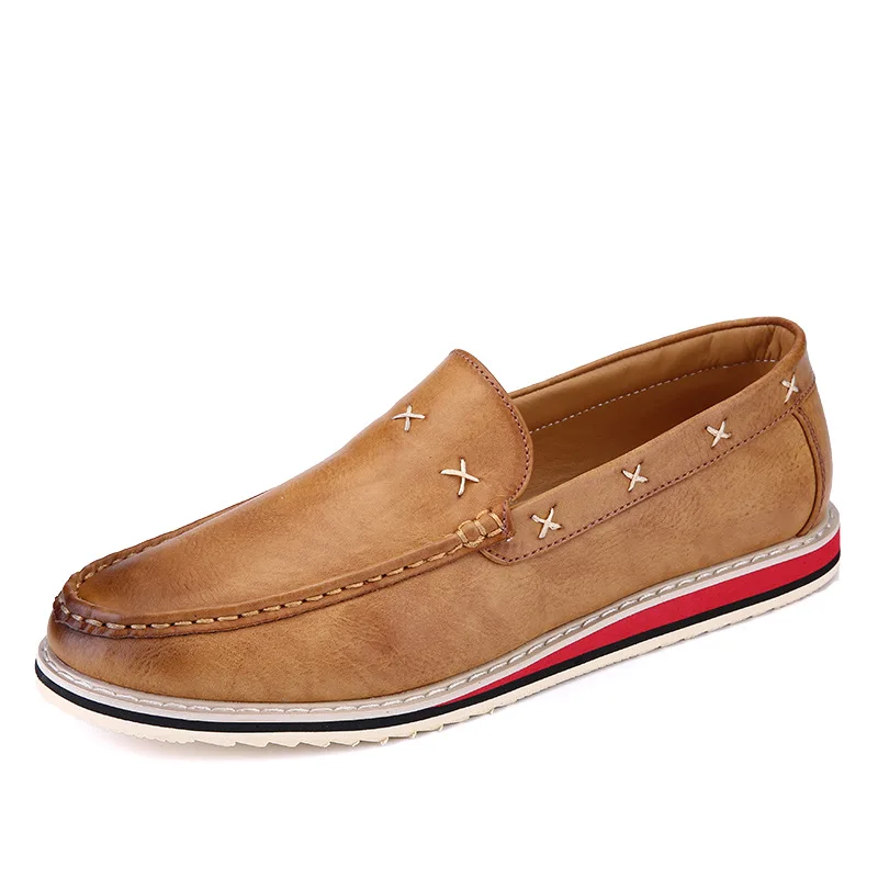 

2015 new Best quality Genuine Leather men flat shoes casual shoes Soft men Loafers Comfortable Driving Shoes