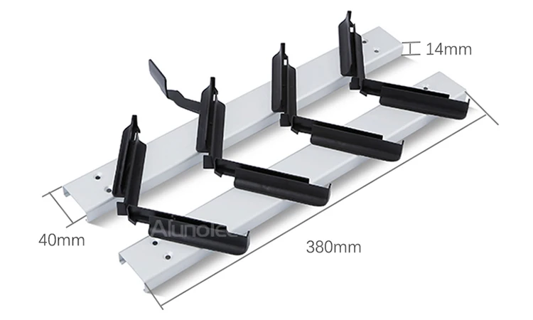 Aluno SF-300 6 дюймов клип 4 лопасти 580 мм(H) анодированный закончить с ленты жалюзи, рамы