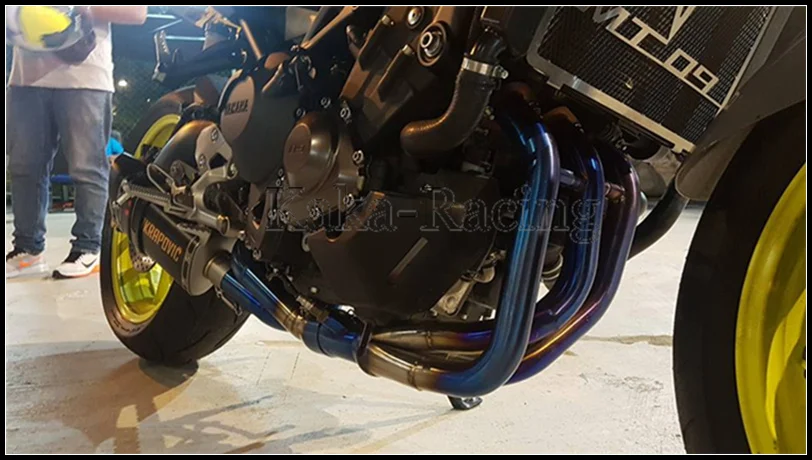 Глушитель выхлопной трубы Akrapovic для мотоцикла Yamaha MT09 FZ09 полная система глушитель из углеродного волокна FZ-09