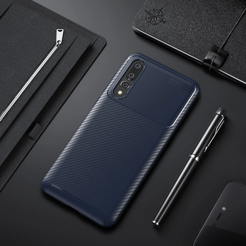 Чехол из углеродного волокна для Huawei Mate 10 20 Lite P20 Pro мягкий силиконовый чехол huawei