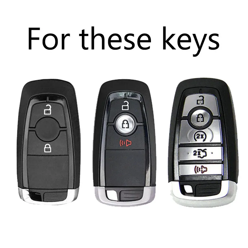 Silicone Car Key Case For Ford Ecosport Edge Explorer Fusion S-MAX Mustang F-150 F-250 F-350 Cover Keyless Remote Fob