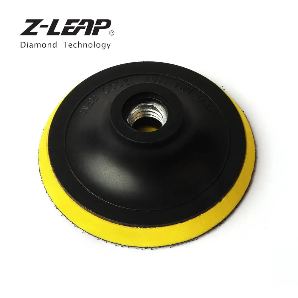 Z-LEAP 4 Inch 5/8-11 Polijsten Plaat Auto Schoonmaken Tool Backing Buffing Pad Klittenband Lijm Backer Plaat voor Polijstmachine