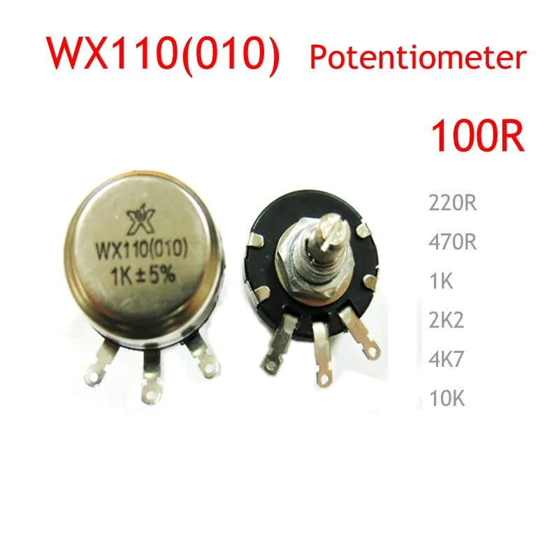 10 шт./лот WX110 WX010 1 Вт 100R потенциометра