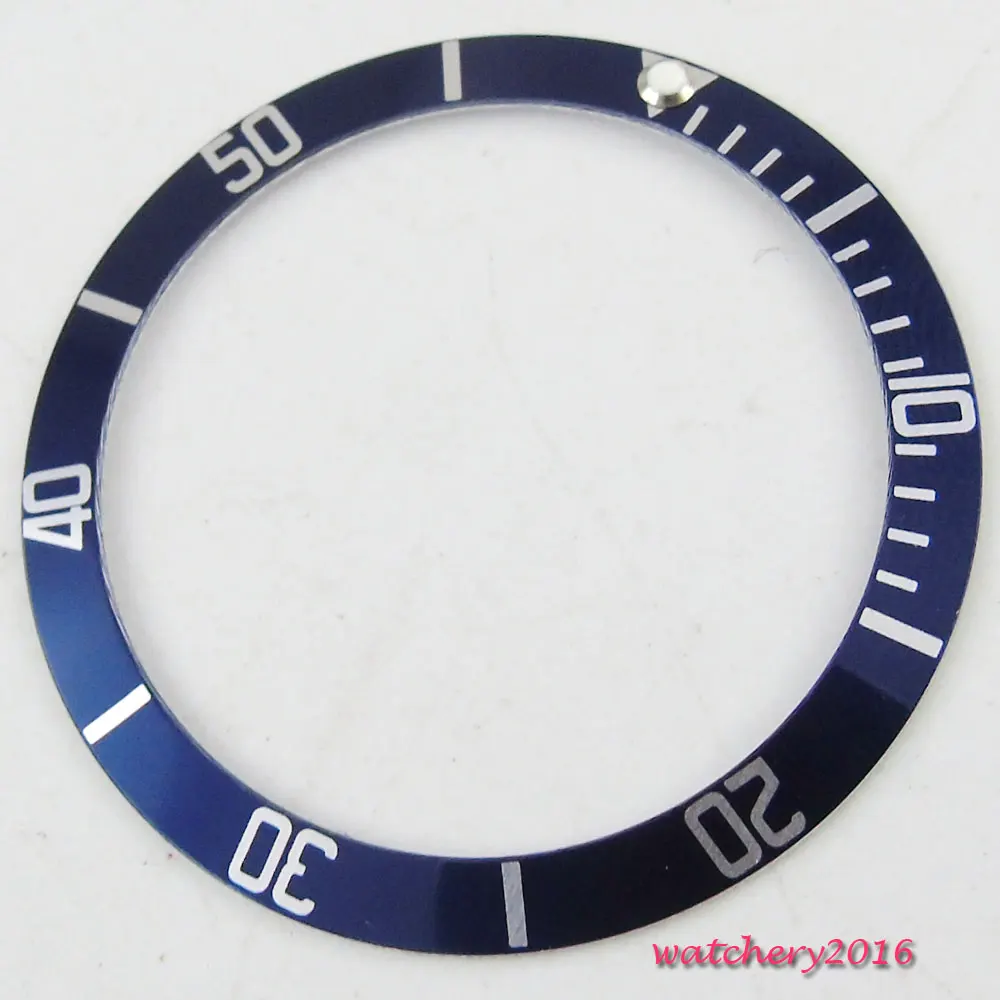 Novo Azul Titânio Relógio Inserção Moldura Fit 41mm Corgeut