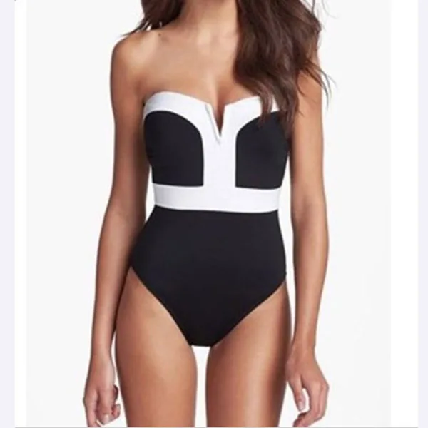 

Cozy Push up bikini women swimsuit sexy bathing suit swimwear Deep V-shaped Bandeau bikini set