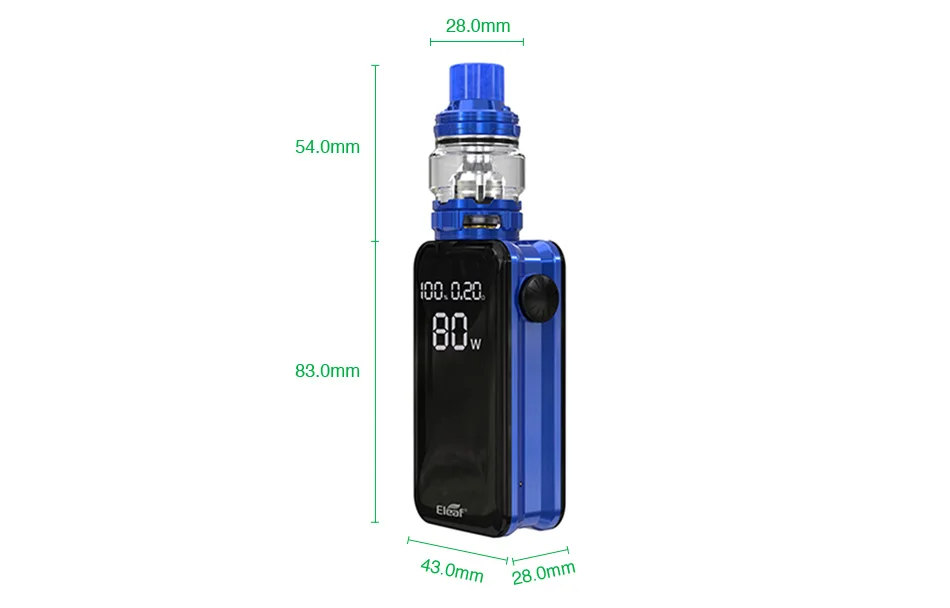 Eleaf iStick Nowos 80W TC Kit with ELLO Duro 4400mAh