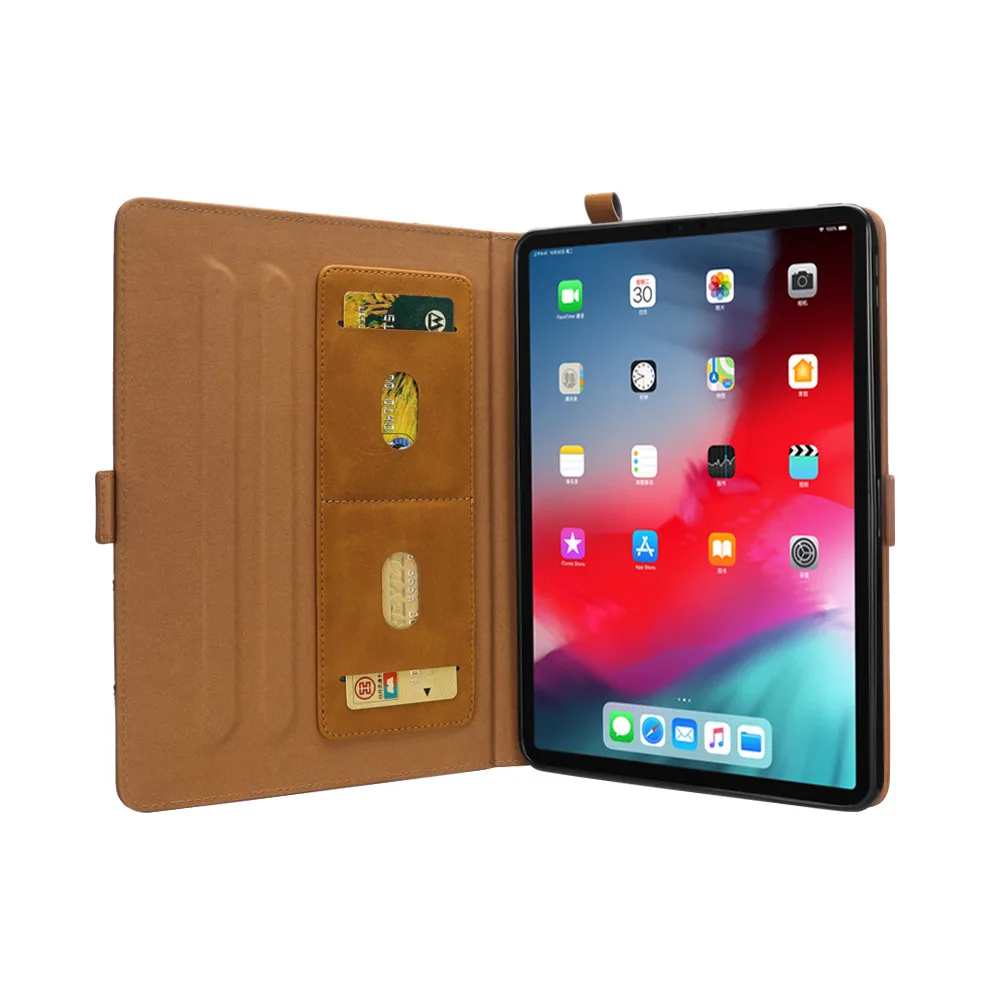 Кожаный чехол с рукавом, чехол с карманом для карт, для Apple iPad Pro 12,9 дюймов, новая мода, Прямая