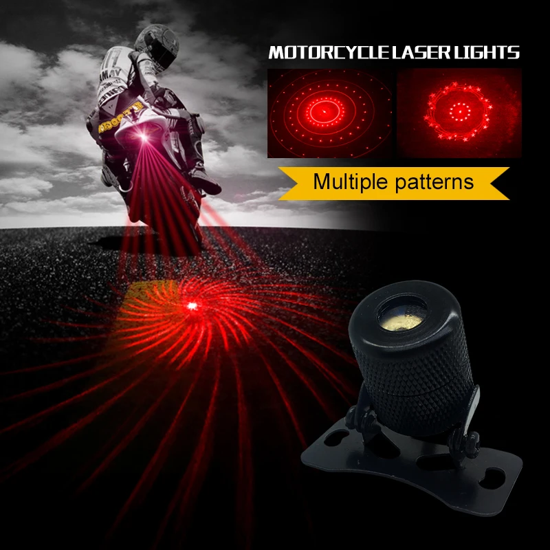 

Universal Anti Collision Rear-end Car Laser Tail Fog Light Auto Brake Parking Lamp Rearing Warning For Motorcycle Car Vehicle