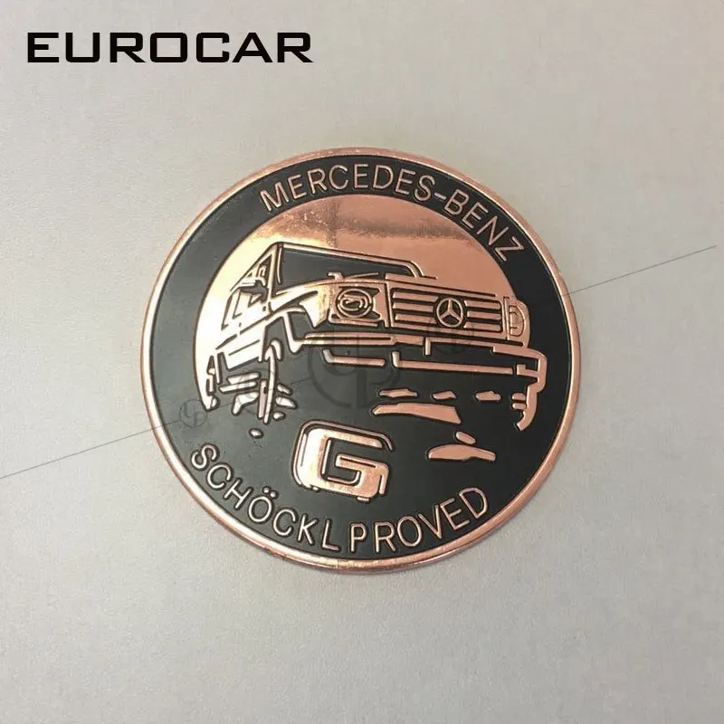 MB g wagon W463 эмблема 35th anniversary embelms для g wagon g500 g550 g350 g55 g63 g65 значок G класс сувенирная медаль - Цвет: Золотой