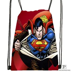 Custom Superman 24 походная сумка на шнурке Cute Daypack Kids Satchel (черная спина) 31x40 cm #180531-04-13