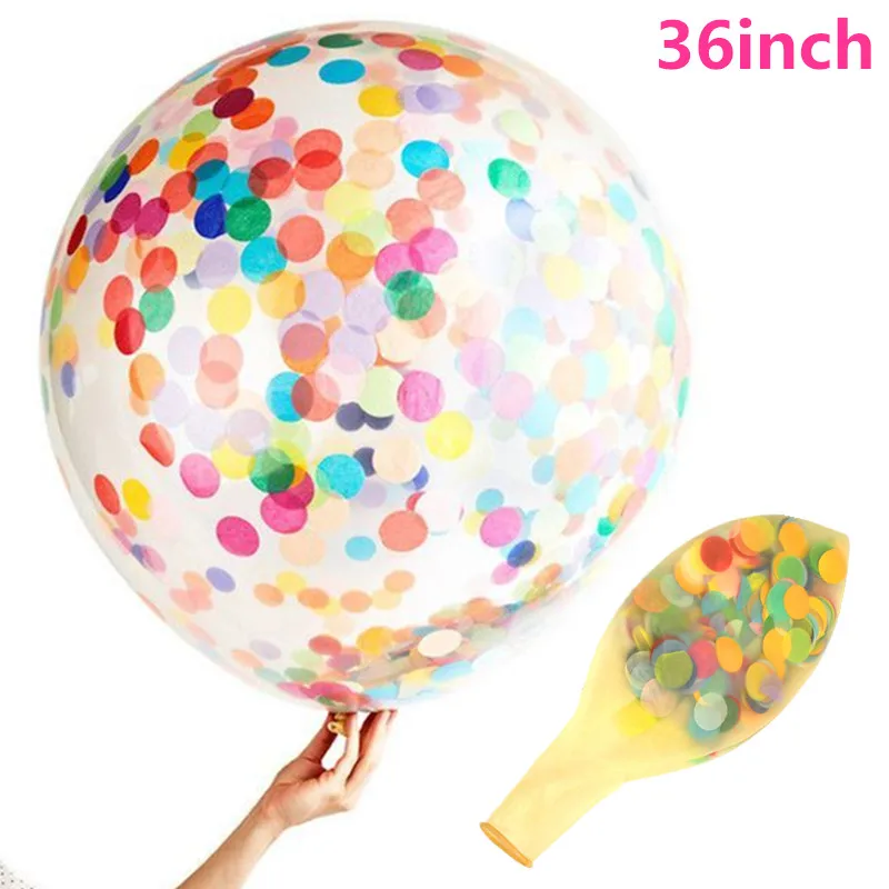 KAMMIZAD-15pcs-birthday-balloons-Gold-Confetti-Balloon-wedding-party-baby-shower-clear-latex-balloon-helium-gas