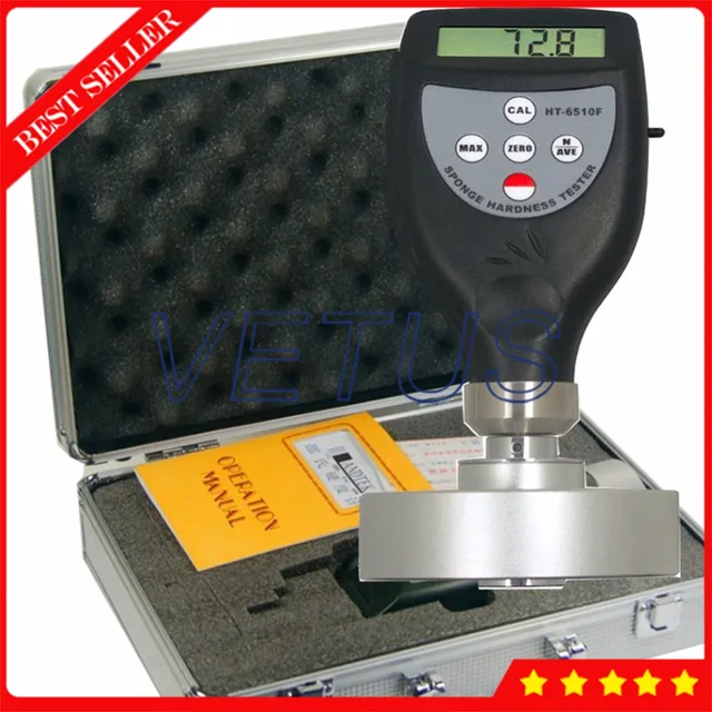 HT 6510F Digital Foam Hardness Tester Meter with Shore Durometer Sponge